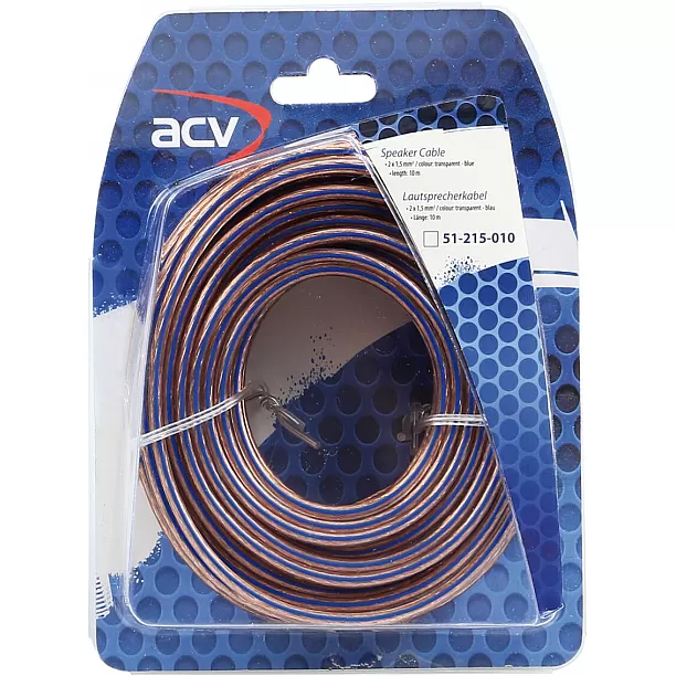 Luidspreker kabel 2 x 1,50 mm transparant blauw 10 Meter Luidspreker kabel 2 x 1,50 mm transparant blauw 10 Meter