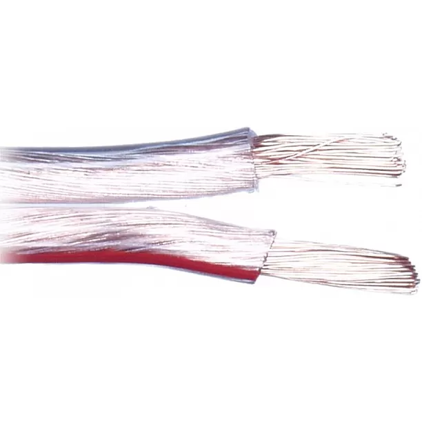 Luidspreker kabel 2 x 4,00 mm transparant rood 100 Meter Luidspreker kabel 2 x 4,00 mm transparant rood 100 Meter