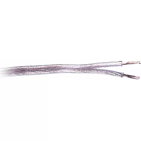 Luidspreker kabel 2 x 0,75 mm transparant rood 400 Meter