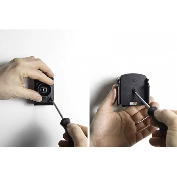 Brodit houder - Apple iPhone 5 / 12 Mini / 13 Mini / SE verstelbare houder met swivelmount. Met hoes