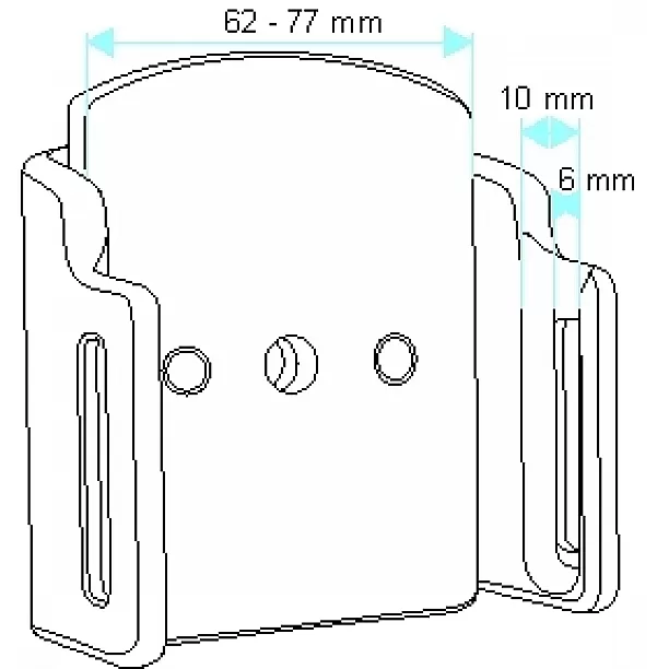 Brodit houder - Apple iPhone 5 / 12 Mini / 13 Mini / SE verstelbare houder met swivelmount. Met hoes