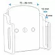 Brodit houder - Apple iPhone  6/ 6S/ 7 /8/ X/Xs/Xs Max /SE /XR Passieve verstelbare houder