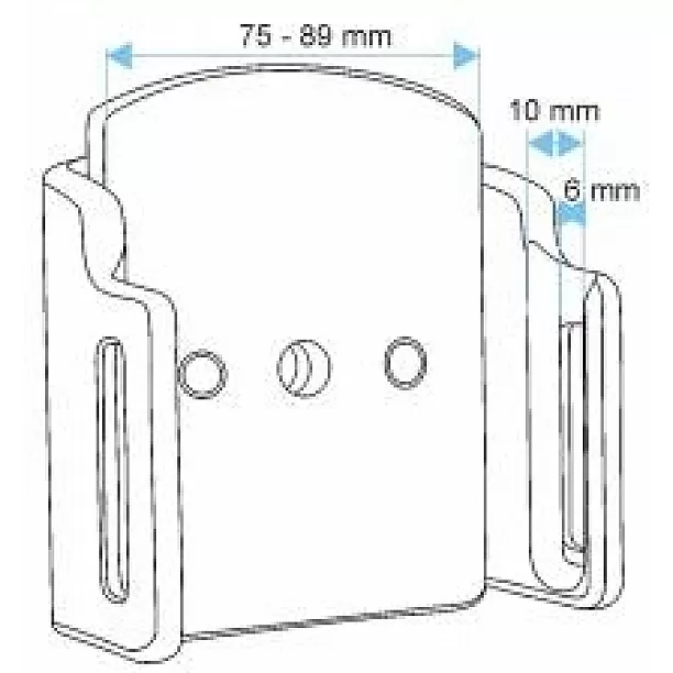 Brodit houder - Apple iPhone 12/13/14/15/16 Pro Max /  X / Xs / Xs Max  Passieve verstelbare houder