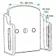 Brodit houder - Apple iPhone 12/13/14/15/16 Pro Max /  X / Xs / Xs Max  Passieve verstelbare houder