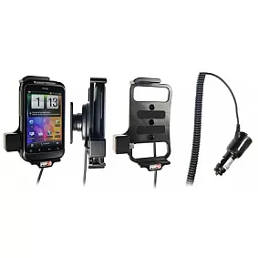 Brodit houder - HTC Wildfire S Actieve houder met 12/24V lader. Let op: Uitlopend artikel, Kan niet retour!