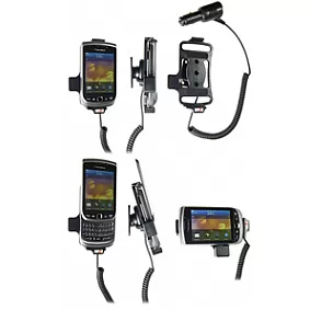 Brodit houder - BlackBerry 9800/9810 Actieve houder met 12/24V lader. Let op: Uitlopend artikel, Kan niet retour!