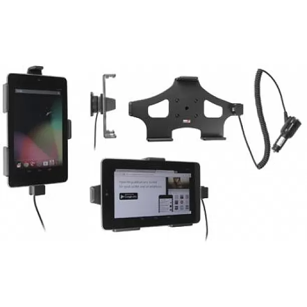 Brodit houder - Google Nexus 7 Actieve houder met 12/24V lader. Let op: Uitlopend artikel, Kan niet retour!