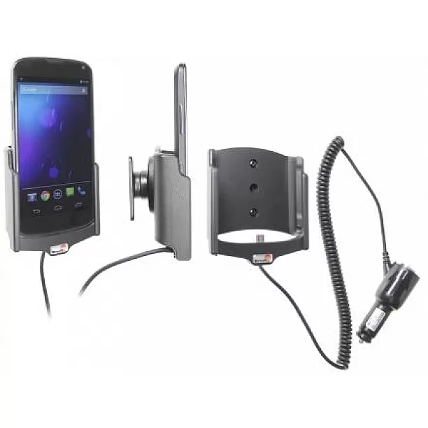 Brodit houder - LG Nexus 4 Actieve houder met 12/24V lader. Let op: Uitlopend artikel, Kan niet retour!