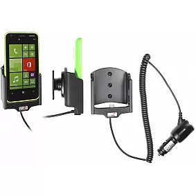 Brodit houder - Nokia Lumia 620 Actieve houder met 12/24V lader. Let op: Uitlopend artikel, Kan niet retour!