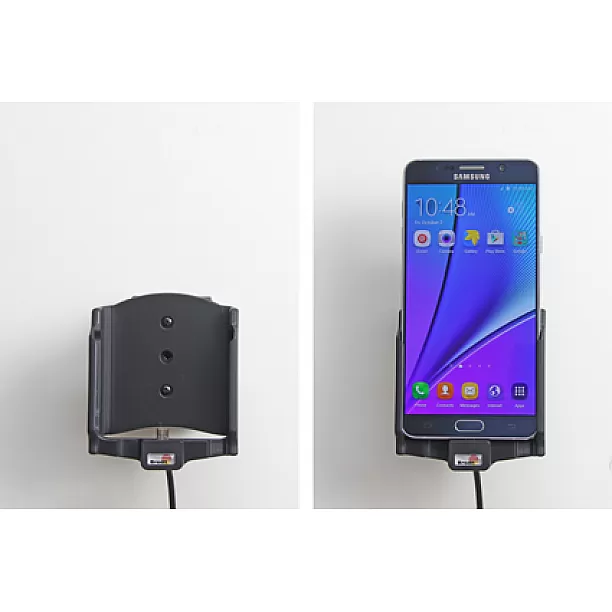 Brodit houder - Samsung Galaxy Note 5 Actieve houder met 12/24V Brodit houder - Samsung Galaxy Note 5 Actieve houder met 12/24V