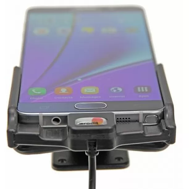 Brodit houder - Samsung Galaxy Note 5 Actieve houder met 12/24V Brodit houder - Samsung Galaxy Note 5 Actieve houder met 12/24V