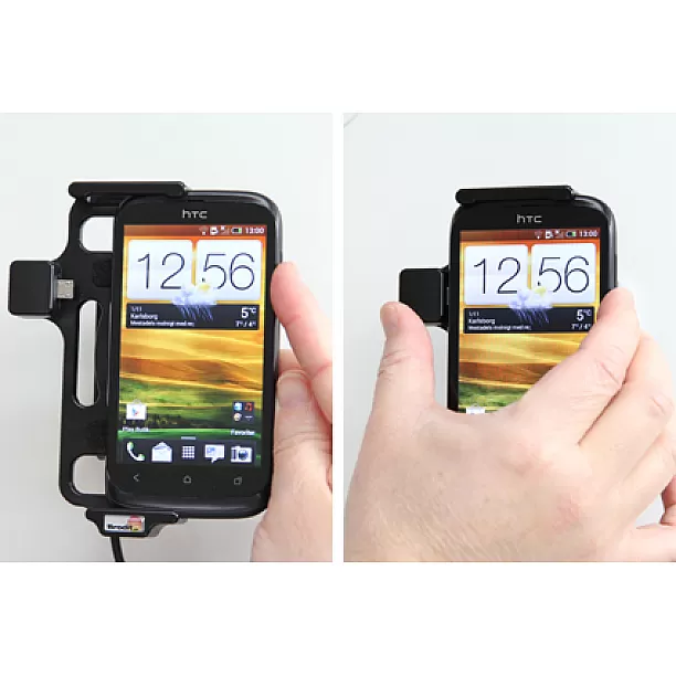 Brodit houder - HTC Desire X Actieve houder met vaste voeding. Let op: Uitlopend artikel, Kan niet retour!