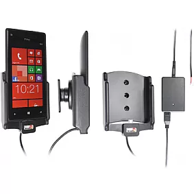 Brodit houder - HTC 8X Actieve houder met vaste voeding. Let op: Uitlopend artikel, Kan niet retour!