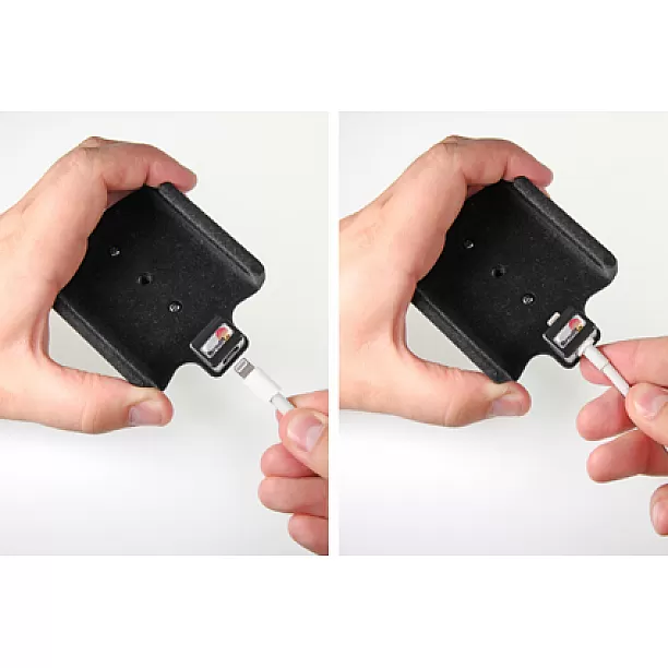 Brodit houder - Apple iPhone 6/6S en 7  Passieve houder. Originele lightning naar 30-pin adapter kabel (Gestoffeerd)