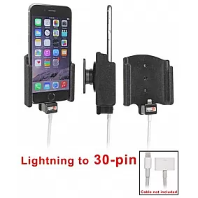 Brodit houder - Apple iPhone 6/6S en 7  Passieve houder. Originele lightning naar 30-pin adapter kabel (Gestoffeerd)
