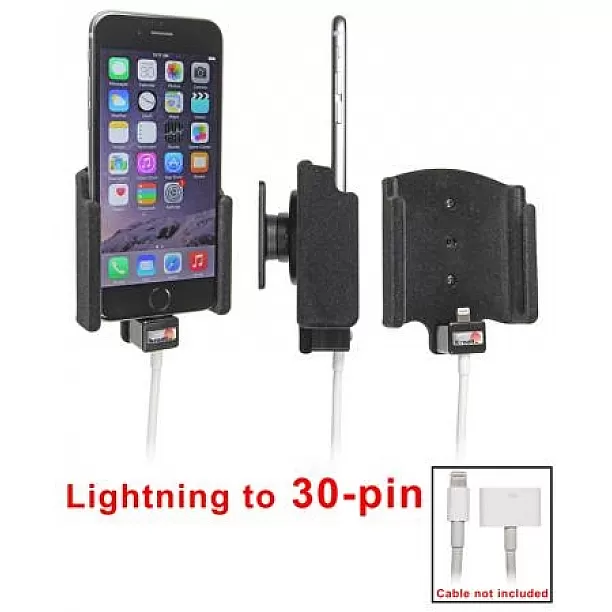Brodit houder - Apple iPhone 6/6S en 7  Passieve houder. Originele lightning naar 30-pin adapter kabel (Gestoffeerd)