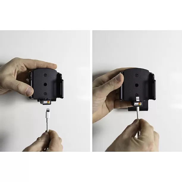 Brodit houder - Apple iPhone 6 / 6S / 7 / 8 / X / Xs Passieve verstelbare houder. lightning naar 30pin adapter