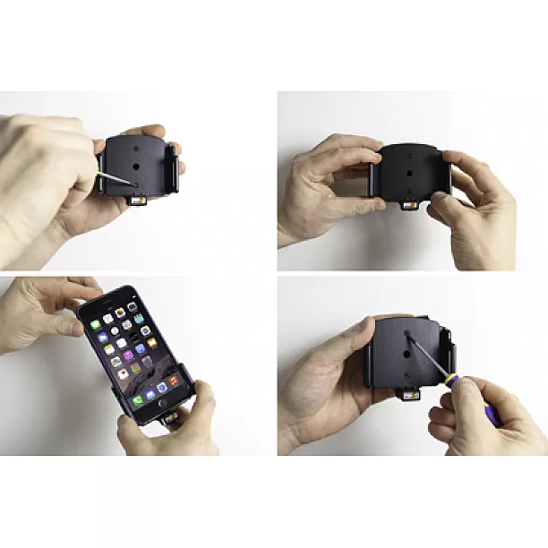 Brodit houder - Apple iPhone 6Plus / 6SPlus / 7Plus / 8Plus / X / Passieve verstelbare houder. Lightning naar 30-pin