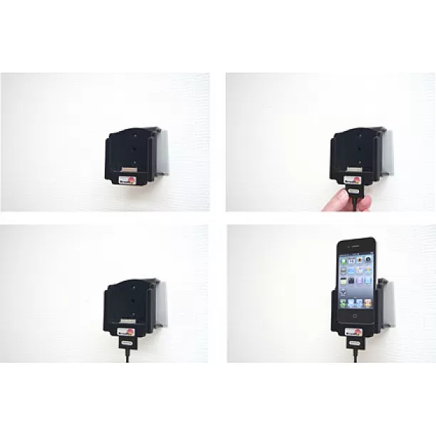 Brodit houder - Apple iPhone 4/4S Passieve houder met ingebouwde connectorLet op: Uitlopend artikel, Kan niet retour