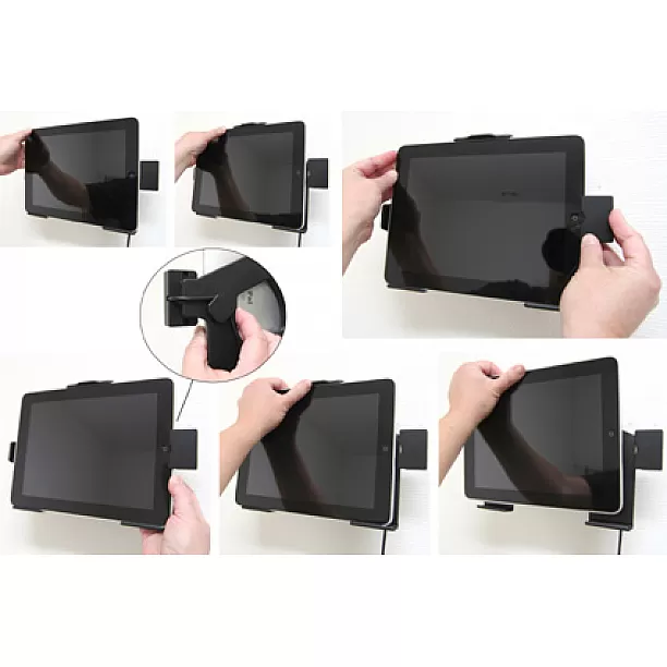 Apple iPad 1 Actieve houder met 12V USB plug Let Op: Uitlopend Artikel, Kan niet retour!