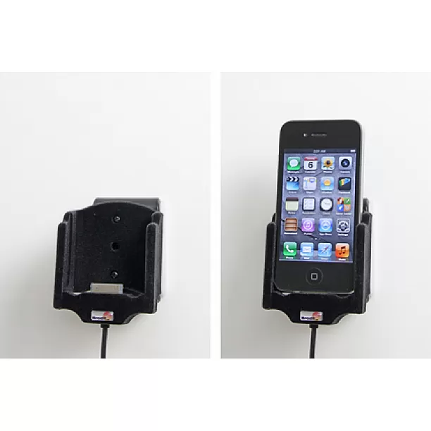 Brodit houder - Apple iPhone 4/4S Actieve houder met 12V USB plug