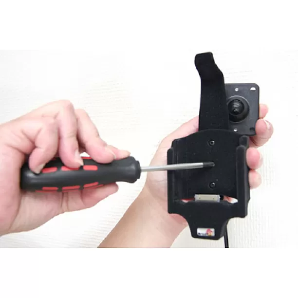 Brodit houder - Apple iPhone 4/4S Actieve houder. Met slot en 12V USB Let op: Uitlopend artikel, Kan niet retour!