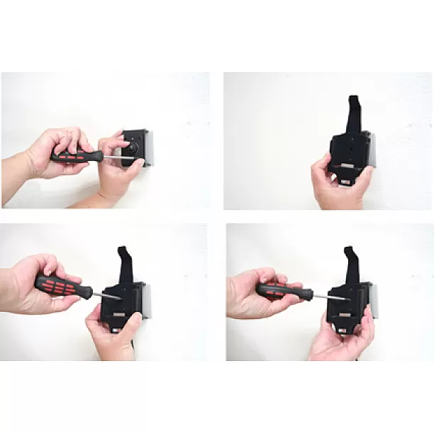 Brodit houder - Apple iPhone 4/4S Actieve houder. Met slot en 12V USB Let op: Uitlopend artikel, Kan niet retour!