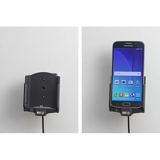 Brodit houder - Samsung Galaxy S6 Actieve houder met 12V USB plug Brodit houder - Samsung Galaxy S6 Actieve houder met 12V USB plug