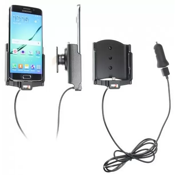 Brodit houder - Samsung Galaxy S6 Edge Actieve houder met 12V USB plug Brodit houder - Samsung Galaxy S6 Edge Actieve houder met 12V USB plug