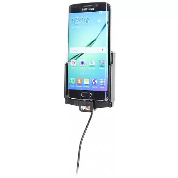 Brodit houder - Samsung Galaxy S6 Edge Actieve houder met 12V USB plug Brodit houder - Samsung Galaxy S6 Edge Actieve houder met 12V USB plug