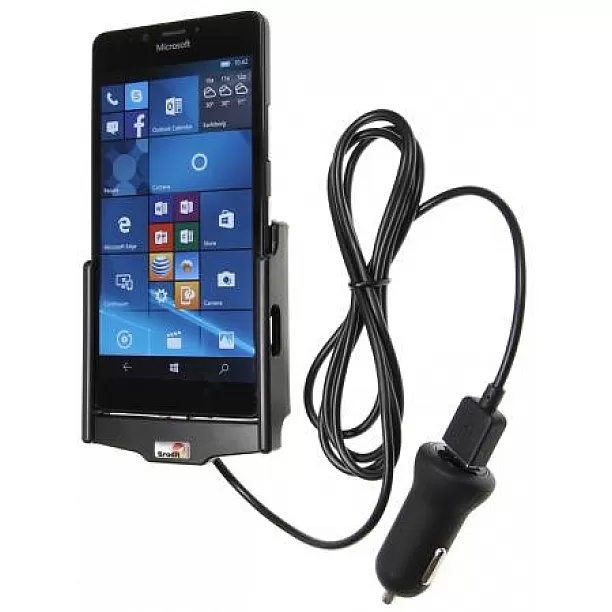 Brodit houder - Microsoft Lumia 950 Actieve houder met 12V USB plug