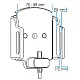 Brodit houder - Universele verstelbare houder met vaste voeding width: 75-89 mm thickness: 12-16 mm Brodit houder - Universele verstelbare houder met vaste voeding width: 75-89 mm thickness: 12-16 mm