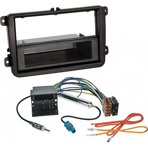 2-DIN kit Volkswagen diverse voertuigen met opbergvak 2-DIN kit Volkswagen diverse voertuigen met opbergvak