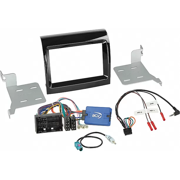 2-DIN Kit Inbouw-KIT Fiat Ducato/ Citroën Jumper/ Peugeot Boxer(250*) Facelift 2016-> Pianolak Zwart