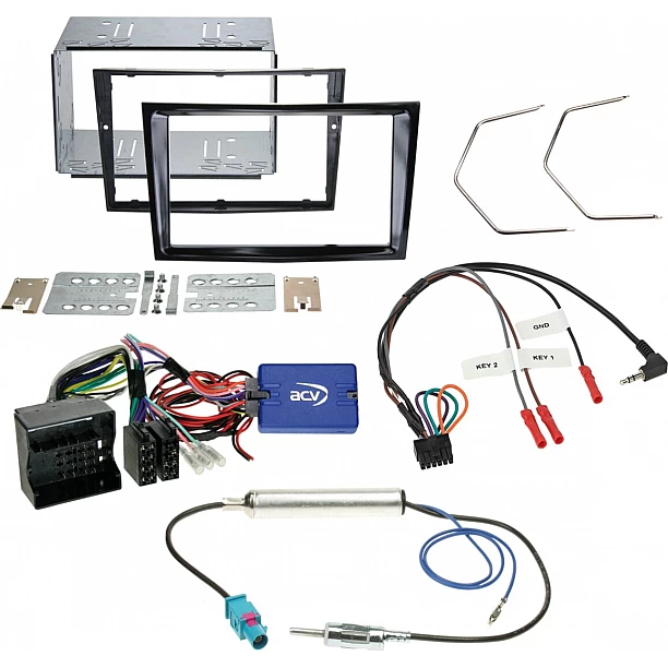 2-DIN Kit Opel Corsa D piano-black