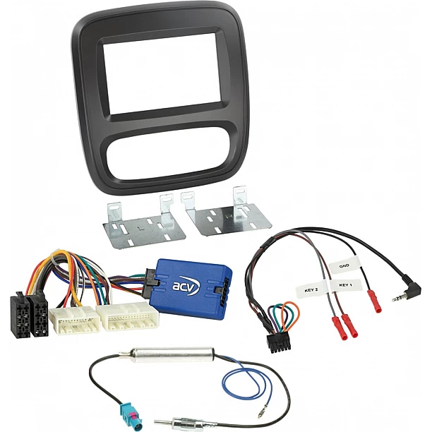 2-DIN kit Fiat/Nissan/Opel/Renault handmatige klimaatregeling