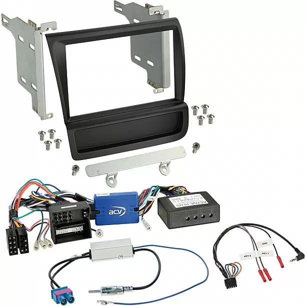 2-DIN Kit  Audi R8 (42) 2006-2015 - Kleur: zwart