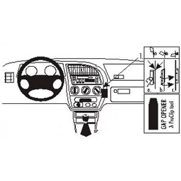 Houder - Brodit ProClip - Peugeot 306 1993-2002 Angled mount. LET OP UITLOPEND ARTIKEL, KAN NIET RETOUR! Houder - Brodit ProClip - Peugeot 306 1993-2002 Angled mount. LET OP UITLOPEND ARTIKEL, KAN NIET RETOUR!