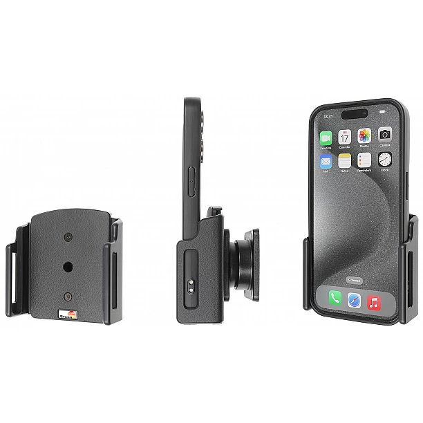 Brodit houder - Apple iPhone 15/16/17 passive verstelbare houder 70-83/8-12mm