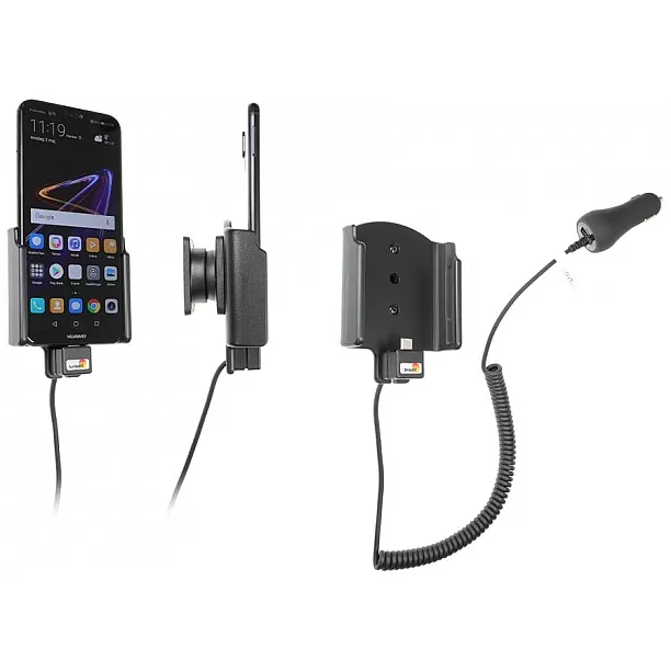 Brodit houder - Huawei P20 Lite Actieve houder met 12/24V lader Brodit houder - Huawei P20 Lite Actieve houder met 12/24V lader