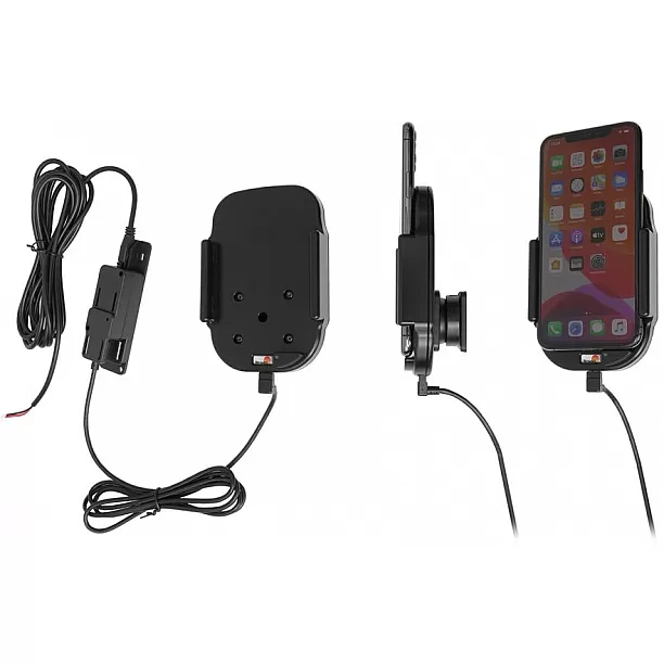Brodit houder - Apple iPhone 11 Pro Max Qi Wireless Actieve houder met vaste voeding Brodit houder - Apple iPhone 11 Pro Max Qi Wireless Actieve houder met vaste voeding