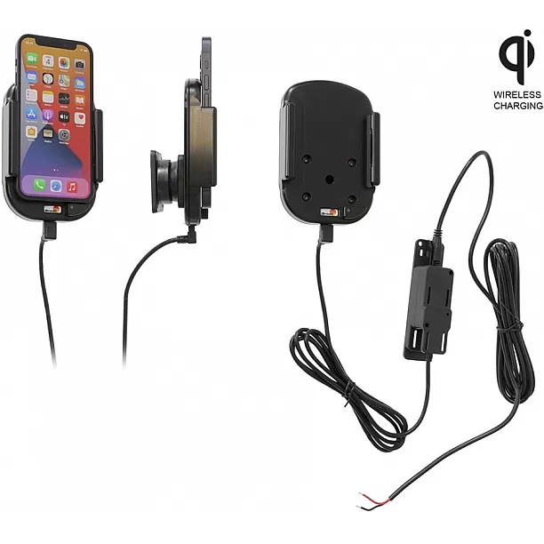 Brodit houder - Apple iPhone 12 Mini Qi Wireless Actieve houder met vaste voeding