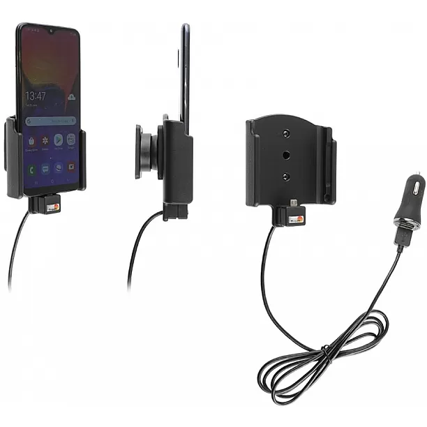 Brodit houder - Samsung Galaxy A10 Actieve houder met 12V USB plug Brodit houder - Samsung Galaxy A10 Actieve houder met 12V USB plug