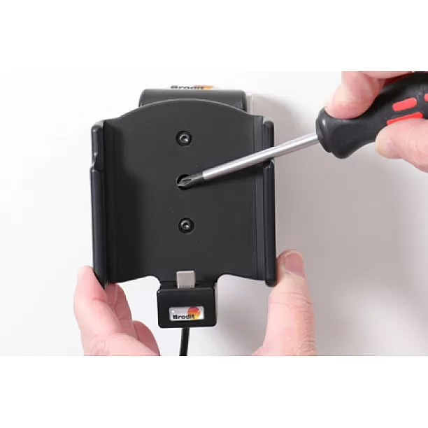 Brodit houder - Samsung Galaxy A51 Actieve houder met 12V USB plug. Brodit houder - Samsung Galaxy A51 Actieve houder met 12V USB plug.