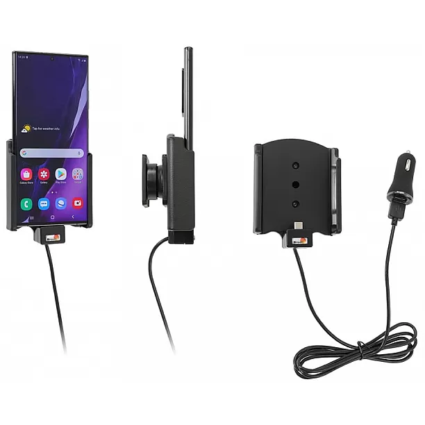 Brodit houder - Samsung Galaxy Note 20 ULTRA 5G Actieve houder met 12V Sig-plug Brodit houder - Samsung Galaxy Note 20 ULTRA 5G Actieve houder met 12V Sig-plug