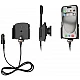 Brodit houder - Apple iPhone 15 / 15 Pro , Actieve verstelbare  houder met 12V USB SIG-Plug 70-83mm, dikte 6-10 mm