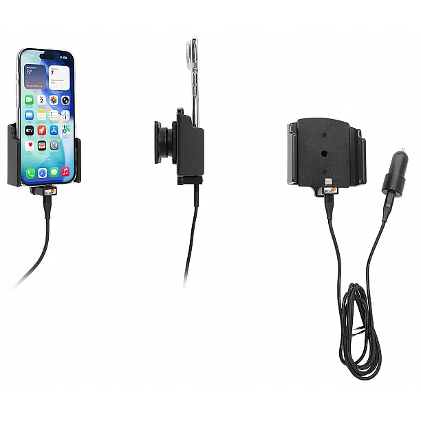 Brodit houder - Appel Iphone Air Actieve verstelbare houder met 12v sig-plug