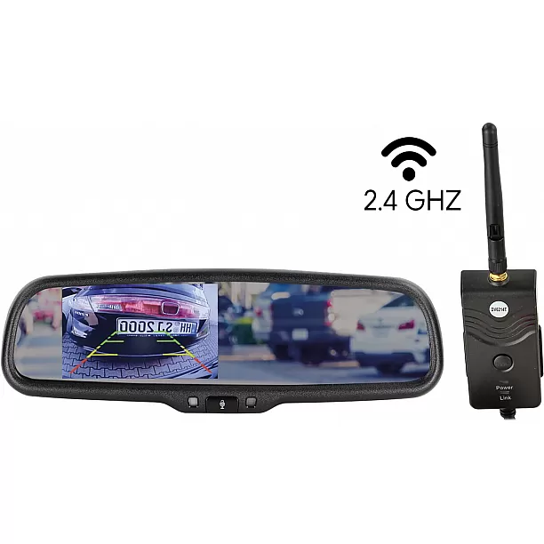 4,3 inch spiegelmonitor incl. 2,4 GHz digitale videozender 4,3 inch spiegelmonitor incl. 2,4 GHz digitale videozender