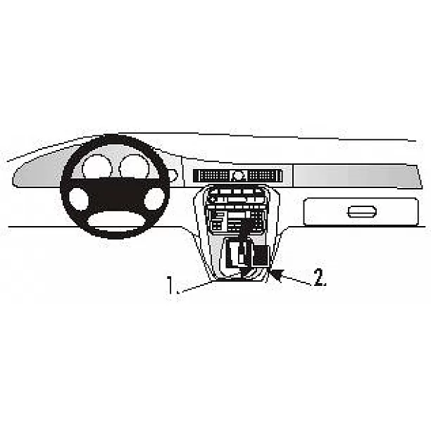 Houder - Brodit ProClip - Jaguar XJ8/XJR Console mount Houder - Brodit ProClip - Jaguar XJ8/XJR Console mount