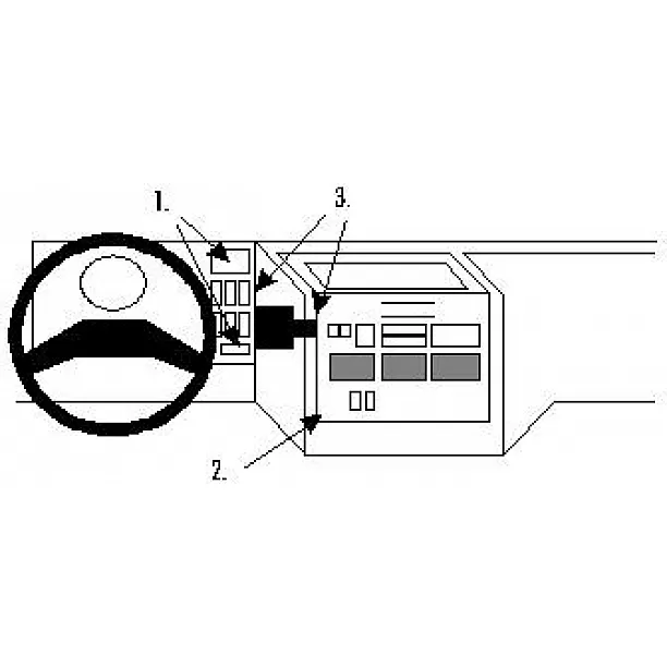 Houder - Brodit ProClip - Iveco Eurocargo 1991-2004 Center mount Houder - Brodit ProClip - Iveco Eurocargo 1991-2004 Center mount